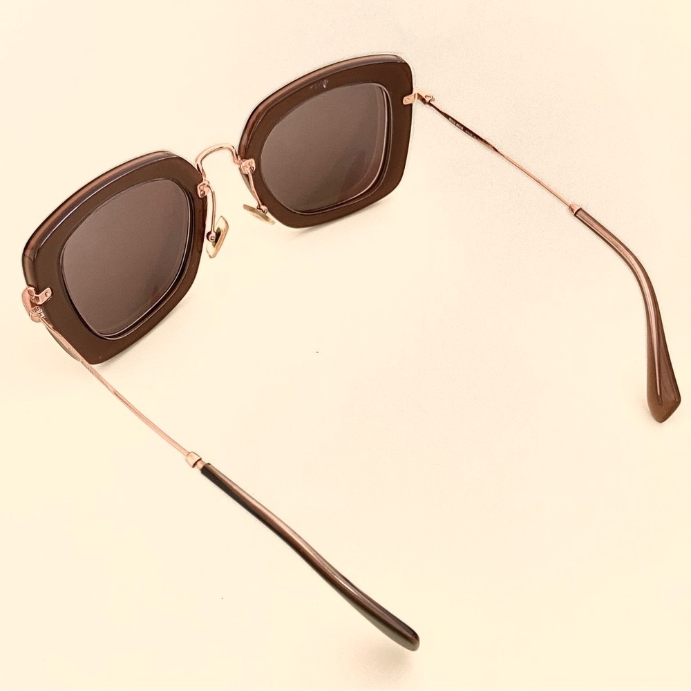 MIU MIU SMU07O KAY-0A7 Retro Sunglasses Black/ Gold - Picture 14 of 16